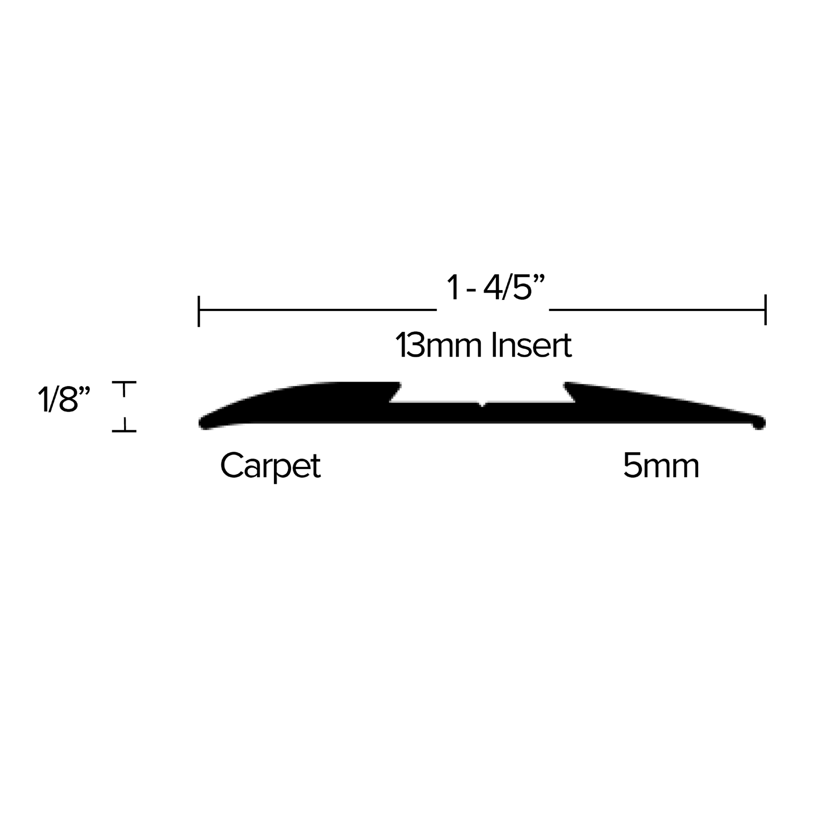 image of 5mm LVT to Carpet Tile