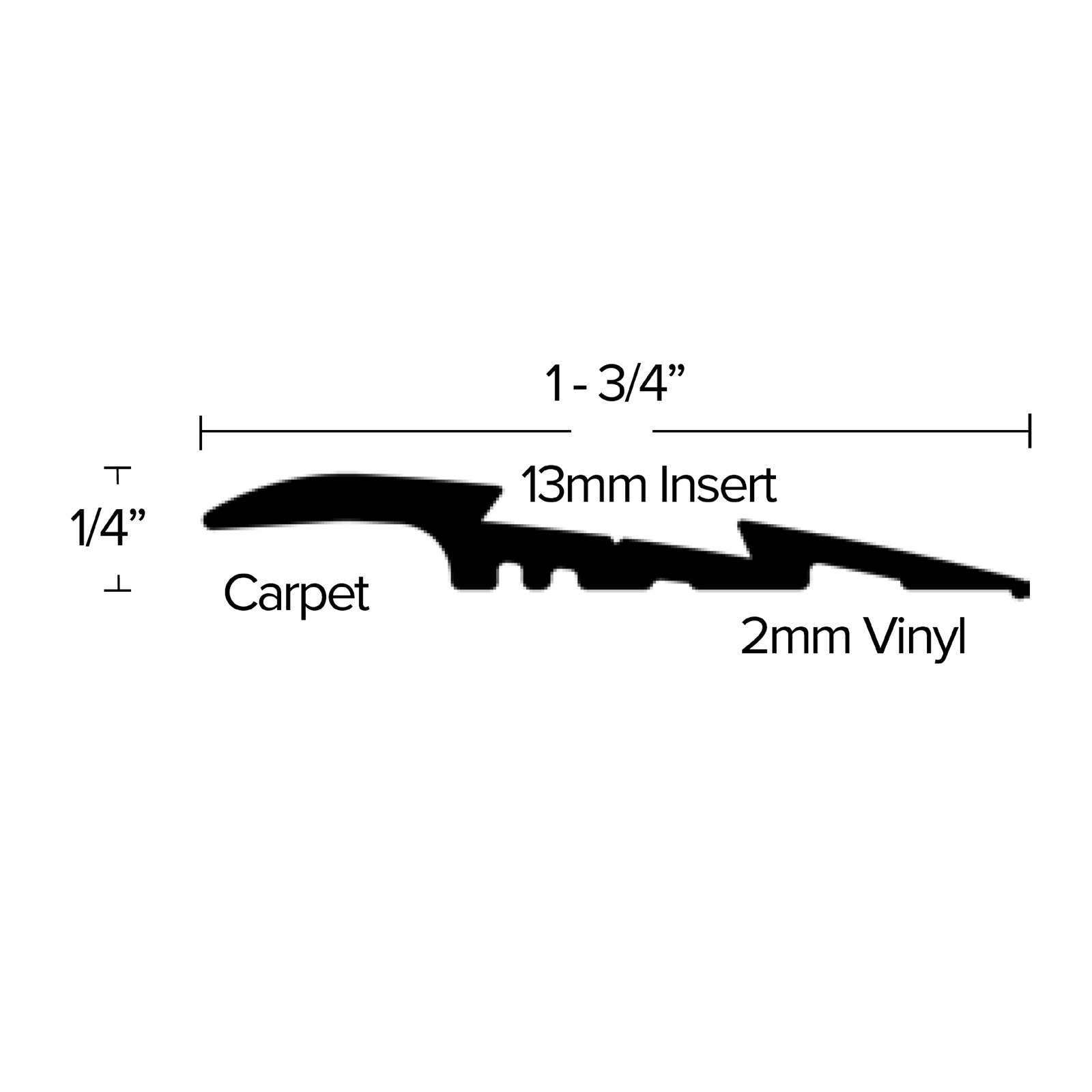 image of 2mm Vinyl to Carpet Tile