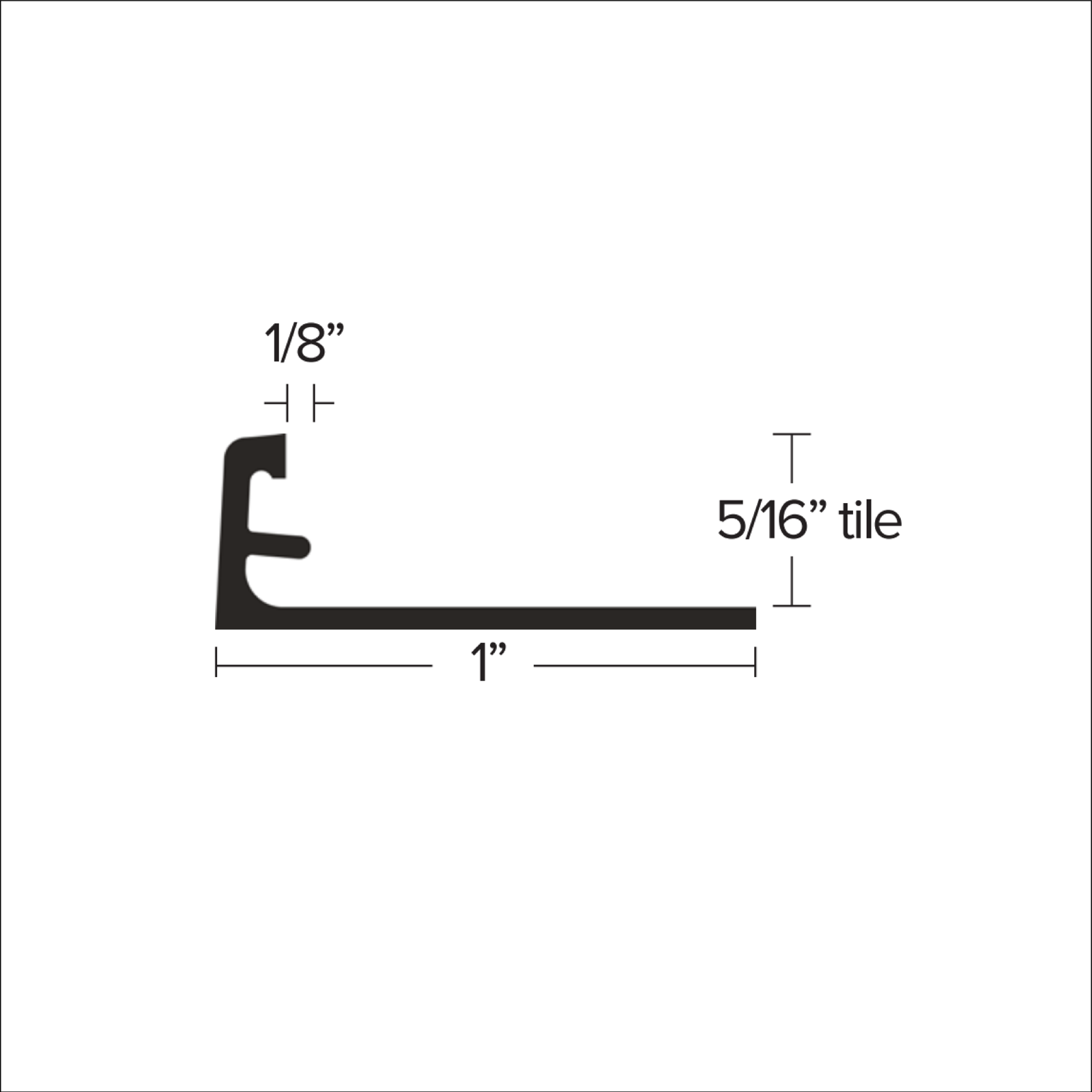image of Edgetek 5/16" L Shape