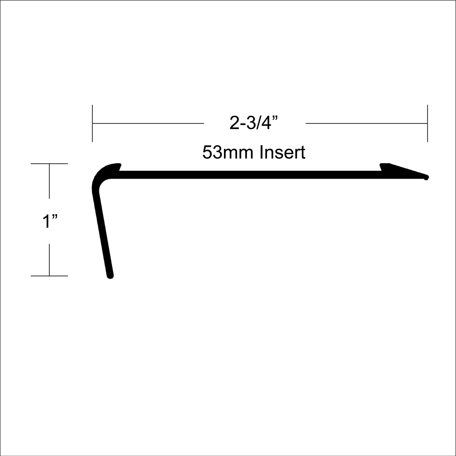 image of Safety Stair Nosing for Bare Floor