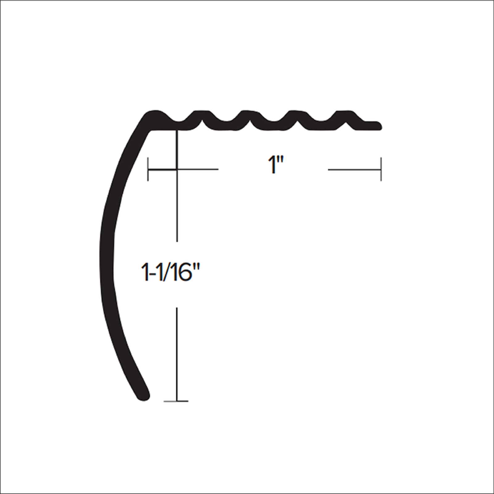 image of CM 611 - 1" Stair Nosing