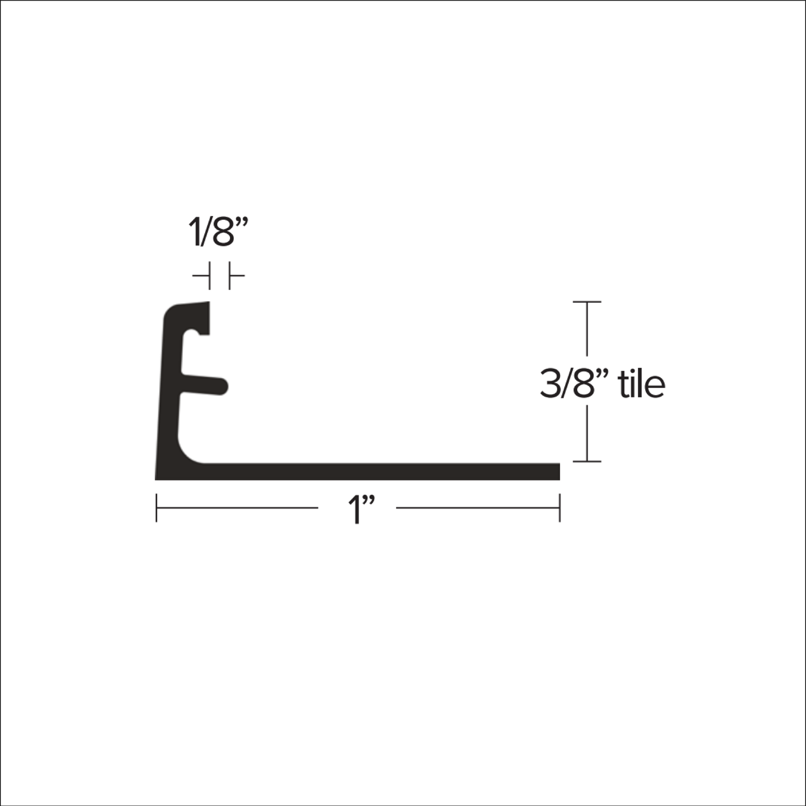 image of Edgetek 3/8" L Shape